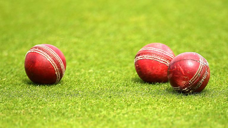 General view of cricket balls at Lord's