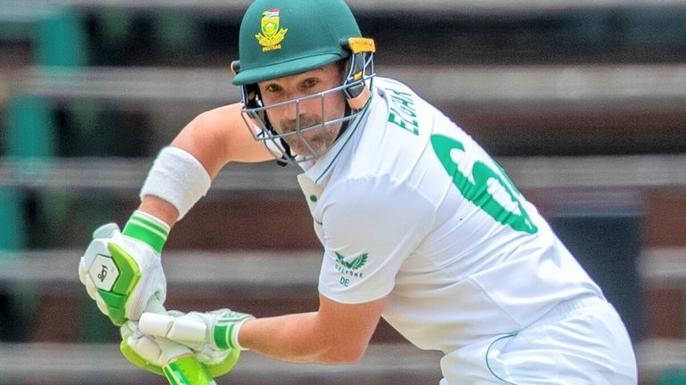 Dean Elgar hit an unbeaten 96 to lead South Africa to a seven-wicket victory against India in the second Test