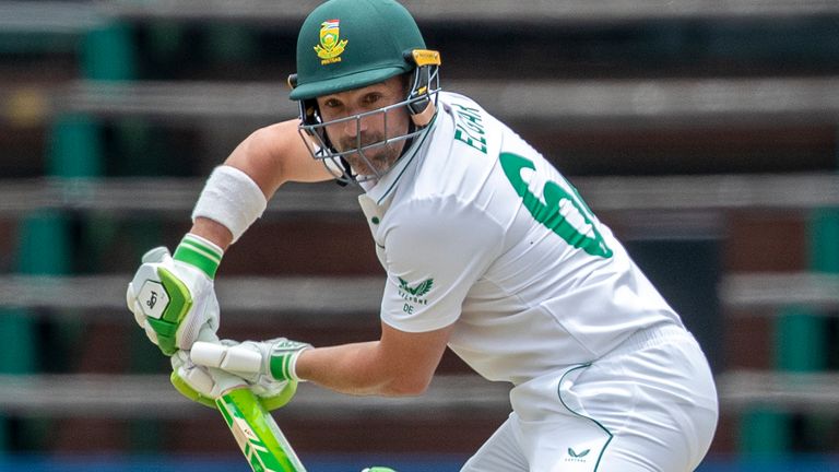 South Africa captain Dean Elgar fought to the end