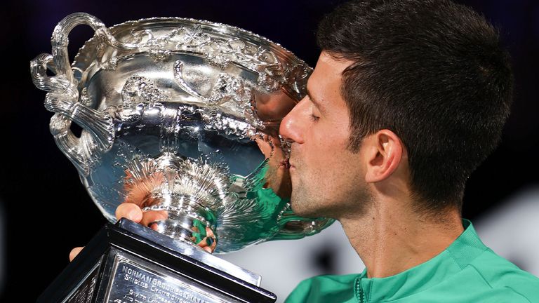 Novak Djokovic has won nine Australian Open titles