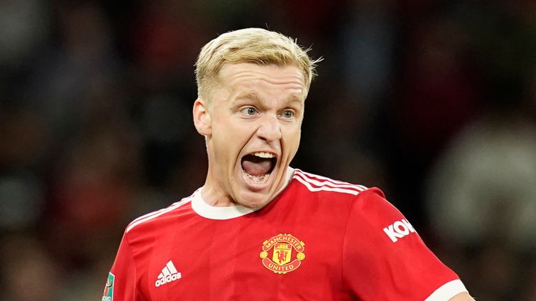 Manchester United are open to loaning Donny van de Beek, but will not include a buy option in any deal