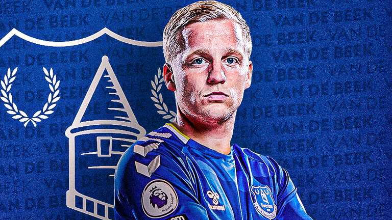 Donny van de Beek has joined Everton on loan