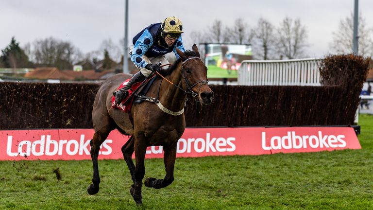 Edwardstone clears away to win the Wayward Lad Novices' Chase