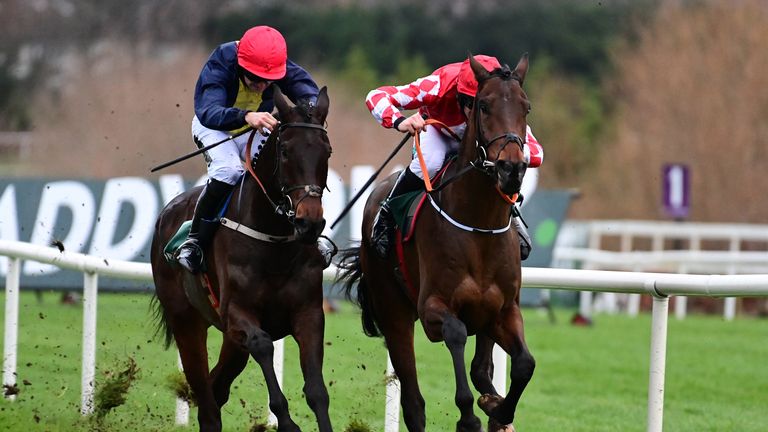 Embassy Gardens and Patrick Mullins (left) beat Santonito 