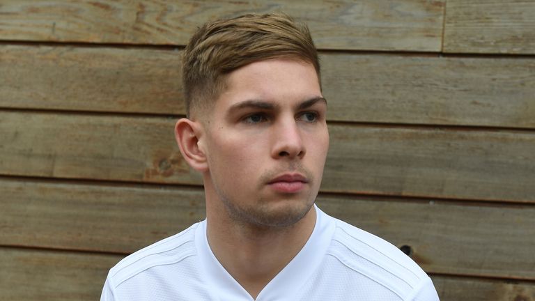 Emile Smith Rowe in all-white Arsenal kit by adidas [EMBRAGOED UNTIL 9am FRIDAY 7 JANUARY 2022)