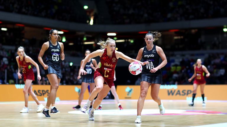 Jade Clarke changed the game against New Zealand in the Netball Quad Series