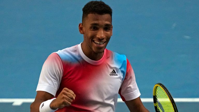 Felix Auger-Aliassime battled past Marin Cilic in four sets to reach the quarter-finals for a third successive Grand Slam