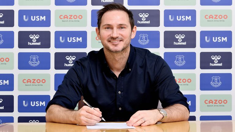 Frank Lampard is unveiled as Everton's new manager