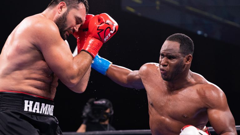 Frank Sanchez, the emerging Cuban heavyweight force, stayed unbeaten by outpointing Christian Hammer | Boxing News Sky Sports
