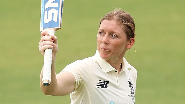 England captain Heather Knight finished unbeaten on a career-best 168
