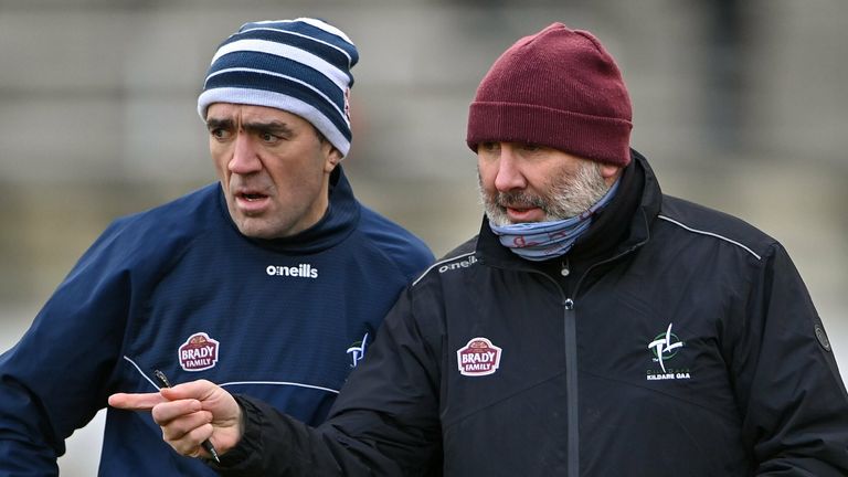 New Kildare manager Glenn Ryan alongside selector Johnny Doyle