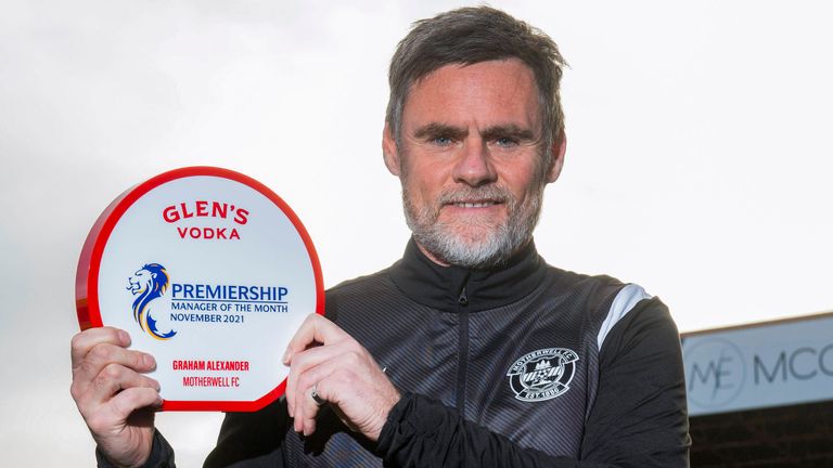 Alexander was named the Scottish Premiership manager of the month in November 