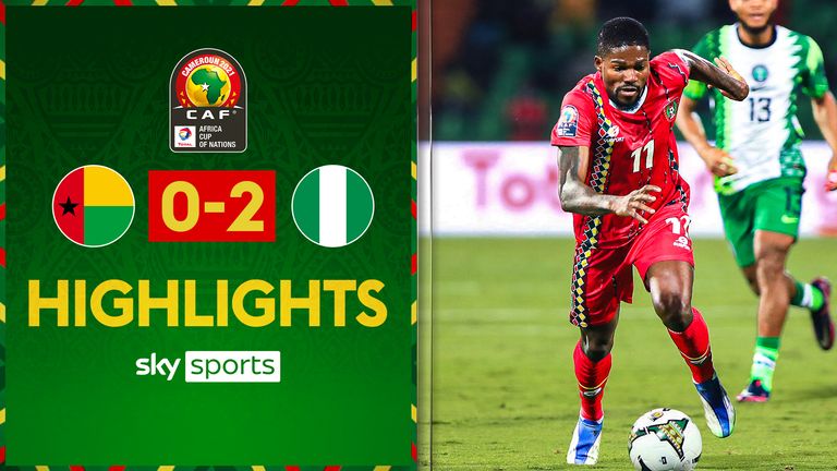 Highlights of the Africa Cup of Nations Group D match between Guinea-Bissau and Nigeria.