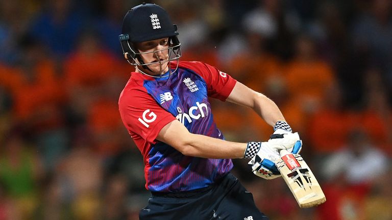 BRIDGETOWN, BARBADOS - JANUARY 26: during the 3rd T20 International match between West Indies and England at Kensington Oval on January 26, 2022 in Bridgetown, Barbados. (Photo by Gareth Copley/Getty Images)