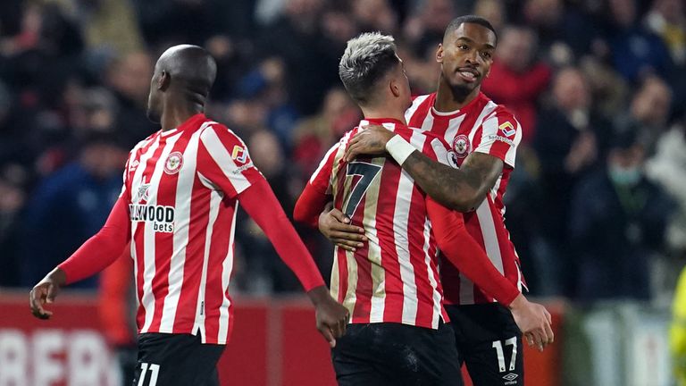 Ivan Toney levelled for Brentford on 71 minutes