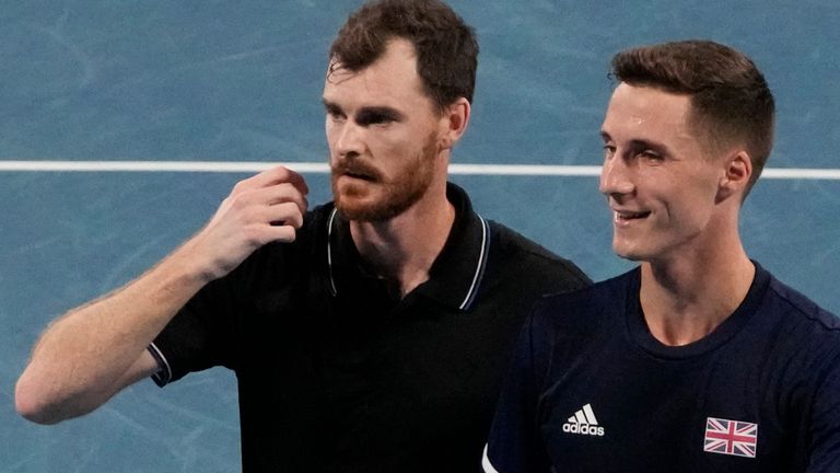 Murray (left) is in action this week for Great Britain at the ATP Cup 