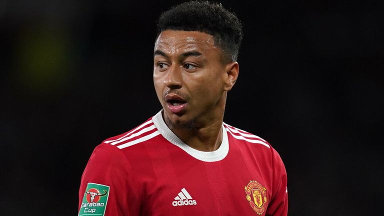 Manchester United's Jesse Lingard during the Carabao Cup third round match at Old Trafford, Manchester. Picture date: Wednesday September 22, 2021.