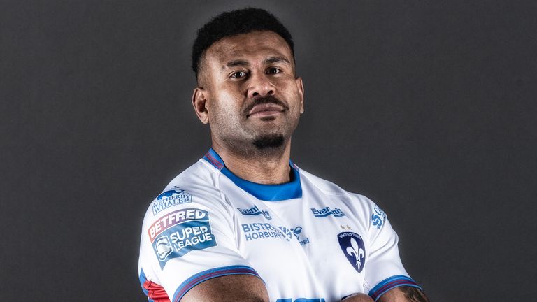 Picture by Allan McKenzie/SWpix.com - 25/01/2022 - Rugby League - Betfred Super League - Wakefield Media Day 2022 - Belle Vue, Wakefield, England - John Davetanivalu.