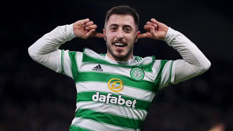 Josip Juranovic scored from the penalty spot to double Celtic's lead