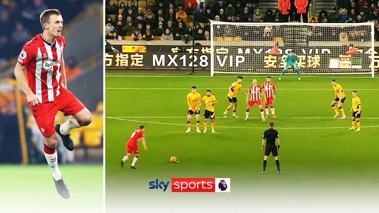 ward-prowse free-kick from all angles v wolves video image