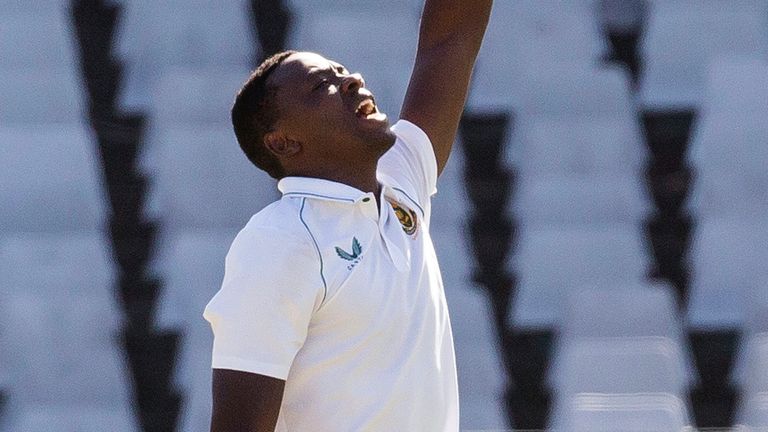 Kagiso Rabada took 4-73 for South Africa