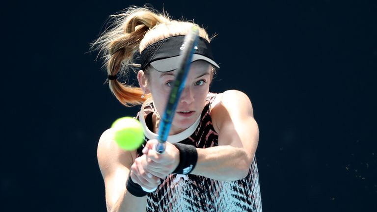 Britain's Katie Swan suffered defeat in her Australian Open qualifier 