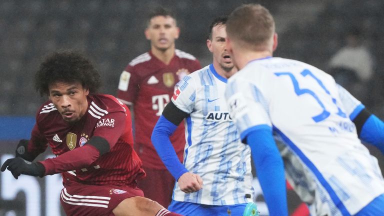 Leroy Sane scored for Bayern Munich in their Bundesliga win