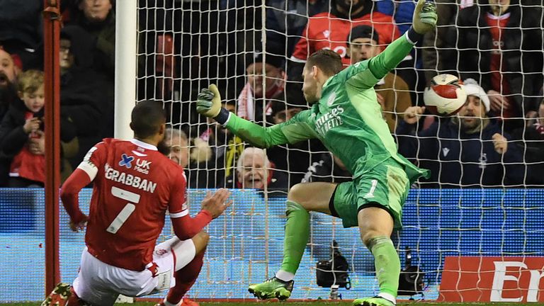 Lewis Grabban gives Nottingham Forest a second-half lead