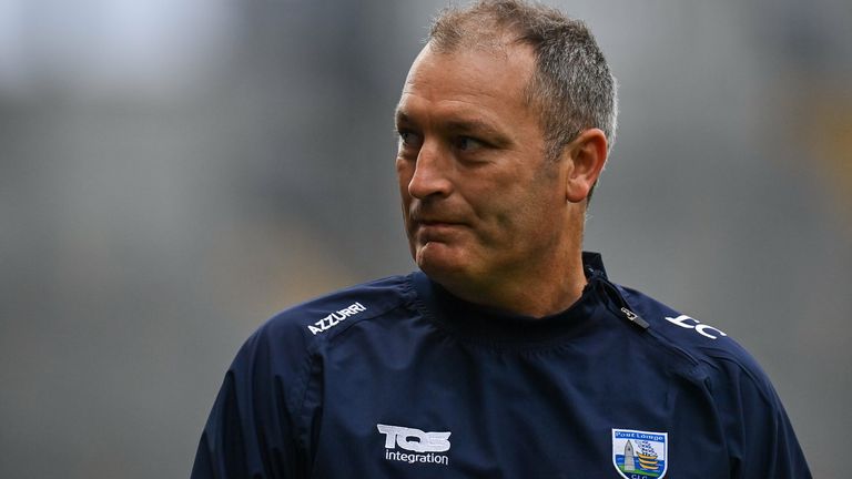 7 August 2021; Waterford manager Liam Cahill during the GAA Hurling All-Ireland Senior Championship semi-final match between Limerick and Waterford at Croke Park in Dublin. Photo by Seb Daly/Sportsfile