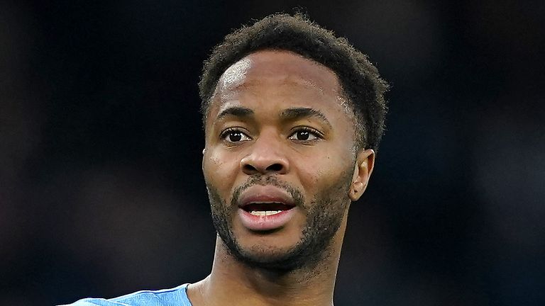 Manchester City's Raheem Sterling during the English Premier League match at the Etihad Stadium in Manchester.  Photo date: Sunday, December 26, 2021.