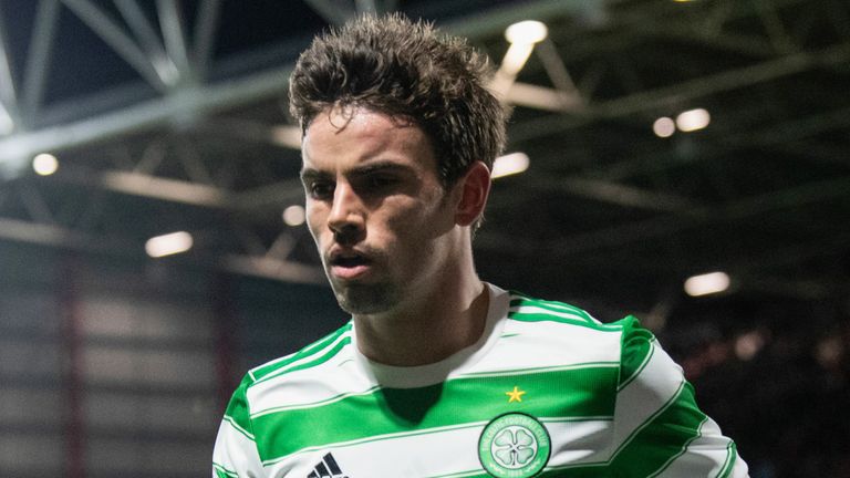 Matt O'Riley made his Celtic debut in the win at Hearts 