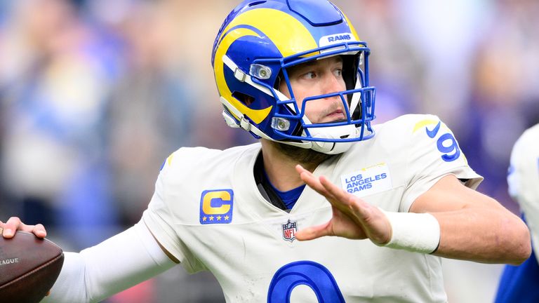 Los Angeles Rams quarterback Matthew Stafford has had six turnovers in the team's last two games
