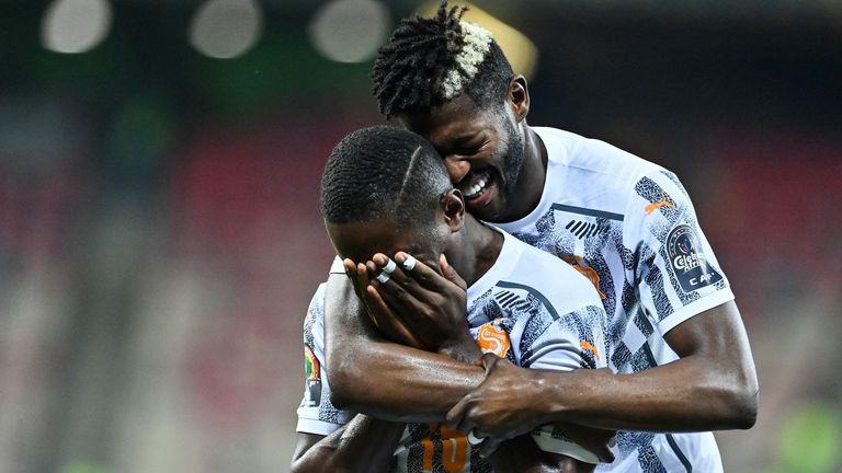 Max Gradel (Left) scored Ivory Coast's winner against Equatorial Guinea
