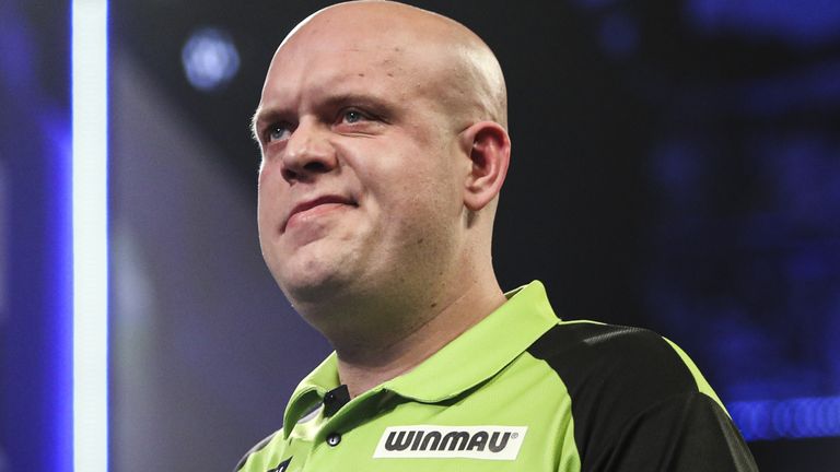 Michael van Gerwen revealed in a statement on Twitter that he has been experiencing a "tingling sensation in my throwing hand and arm"