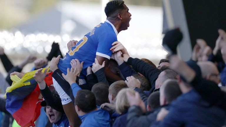 Morelos says the support he receives from Rangers fans is fantastic