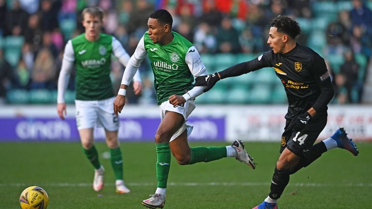 Odin Bailey (right) impressed during Livingston's 3-2 win at Hibs