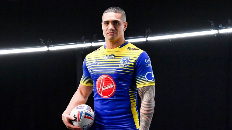 Picture by Will Palmer/SWpix.com - 05/01/2022 - Super League Season 2022 Pre Season Location Video Shoot and Stills Photography Portraits - Peter Mata...utia of Warrington Wolves