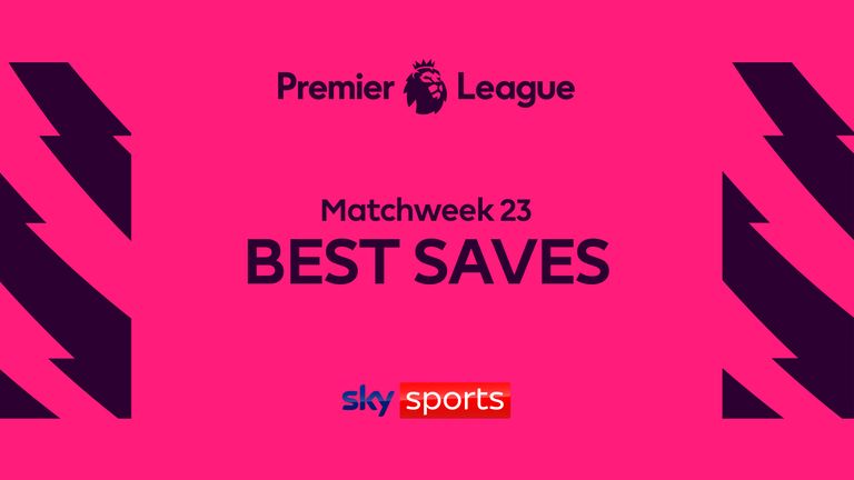 Best saves from matchweek 23 of the Premier League