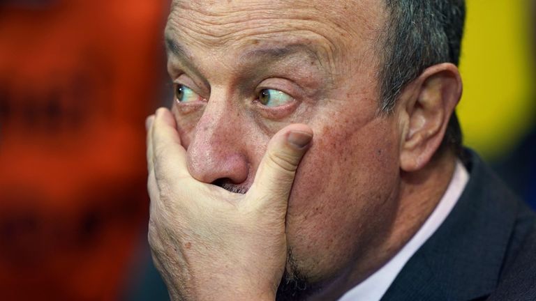 Rafa Benitez is under increasing pressure