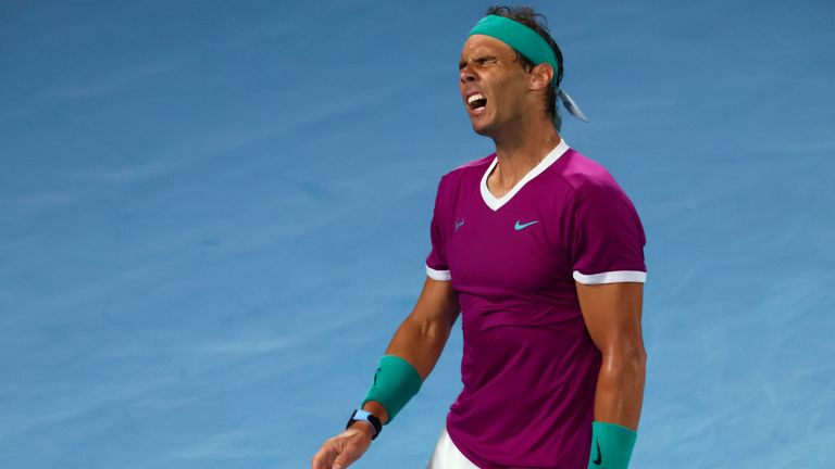 Nadal felt the pain of dealing with Daniil Medvedev's incredible all-court game early on
