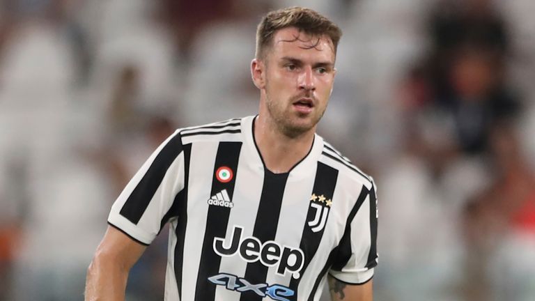 August 14, 2021, Turin, United Kingdom: Turin, Italy, 14th August 2021. Aaron Ramsey of Juventus during the Pre Season Friendly match at Allianz Stadium, Turin. Picture credit should read: Jonathan Moscrop / Sportimage