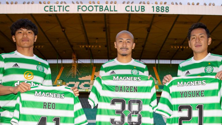 Reo Hatate, Daizen Maeda and Yosuke Ideguchi all joined Celtic from the J-League