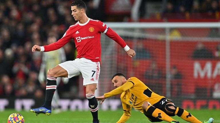 Cristiano Ronaldo captained Manchester United against Wolves
