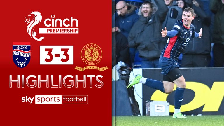ross county 3-3 rangers highlights image