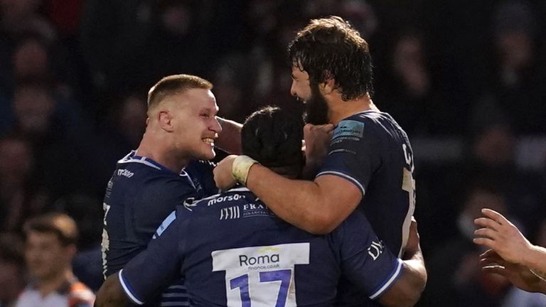 Sale Sharks came from 21-5 behind to beat Leicester Tigers in superb style on Sunday in the Premiership 
