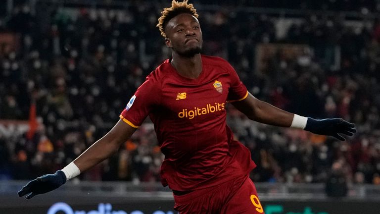Tammy Abraham was on the scoresheet for Roma