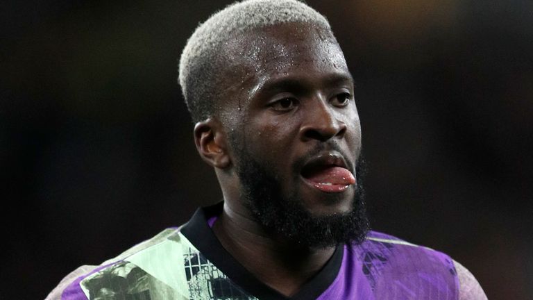 September 22, 2021, Wolverhampton, United Kingdom: Wolverhampton, England, 22nd September 2021. Tanguy Ndombele of Tottenham during the Carabao Cup match at Molineux, Wolverhampton. Picture credit should read: Darren Staples / Sportimage(Credit Image: © Darren Staples/CSM via ZUMA Wire) (Cal Sport Media via AP Images)