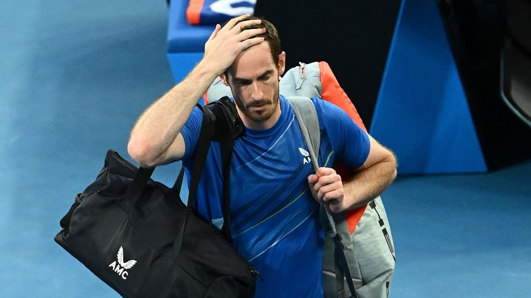 Andy Murray&#39;s Australian Open is over after a straight sets defeat to Japan&#39;s Taro Daniel in the second round.