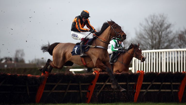 Thibault on his way to victory at Hereford in December 2020