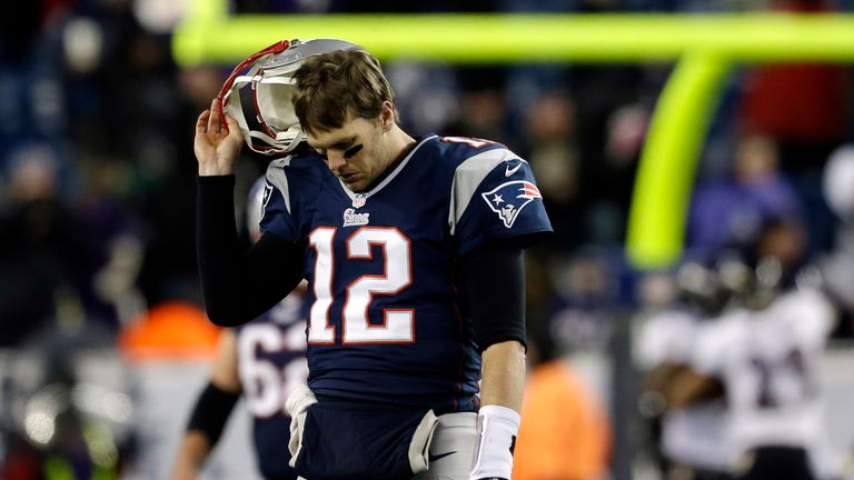 during the second half of the NFL football AFC Championship football game in Foxborough, Mass., Sunday, Jan. 20, 2013. (AP Photo/Steven Senne)